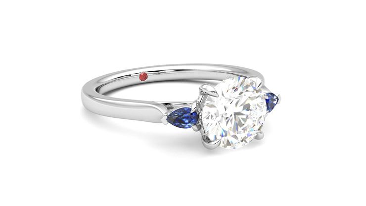 Taylor & Hart Faith Round Engagement Ring 360 degree image 5