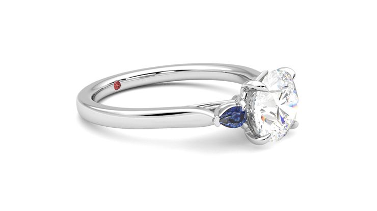 Taylor & Hart Faith Round Engagement Ring 360 degree image 7