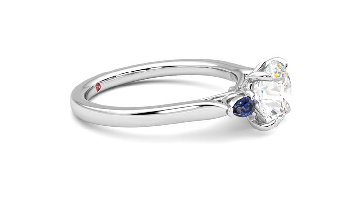 Taylor & Hart Faith Round Engagement Ring 360 degree image 8