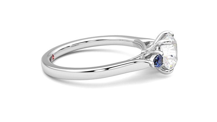 Taylor & Hart Faith Round Engagement Ring 360 degree image 9
