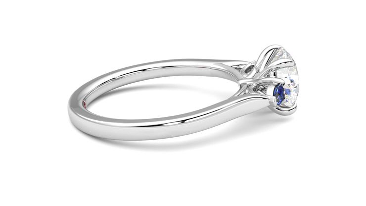 Taylor & Hart Faith Round Engagement Ring 360 degree image 10
