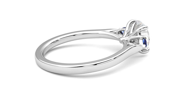 Taylor & Hart Faith Round Engagement Ring 360 degree image 11