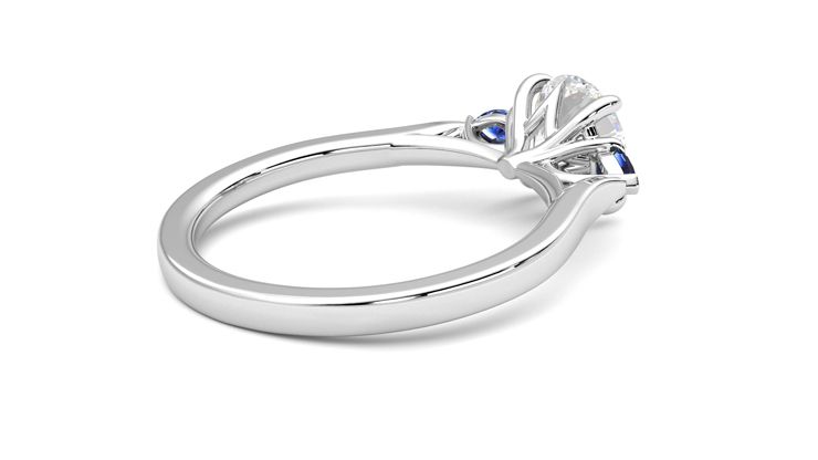 Taylor & Hart Faith Round Engagement Ring 360 degree image 12