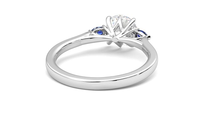 Taylor & Hart Faith Round Engagement Ring 360 degree image 14