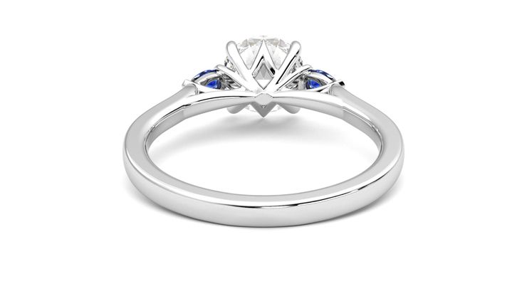 Taylor & Hart Faith Round Engagement Ring 360 degree image 15