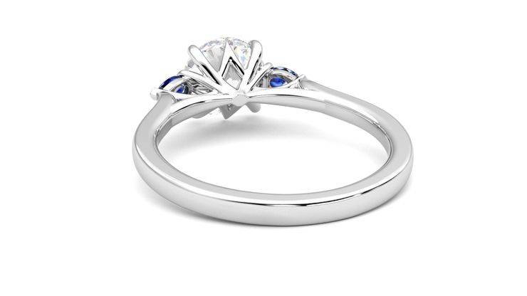 Taylor & Hart Faith Round Engagement Ring 360 degree image 16