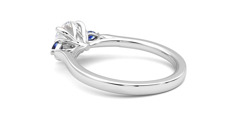 Taylor & Hart Faith Round Engagement Ring 360 degree image 18