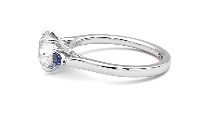 Taylor & Hart Faith Round Engagement Ring 360 degree image 20