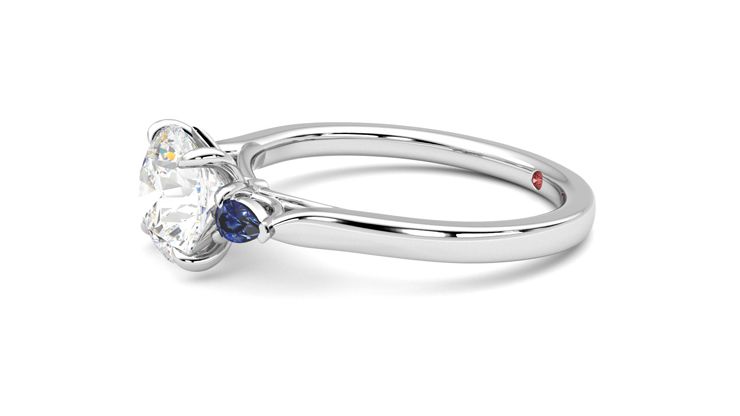 Taylor & Hart Faith Round Engagement Ring 360 degree image 21