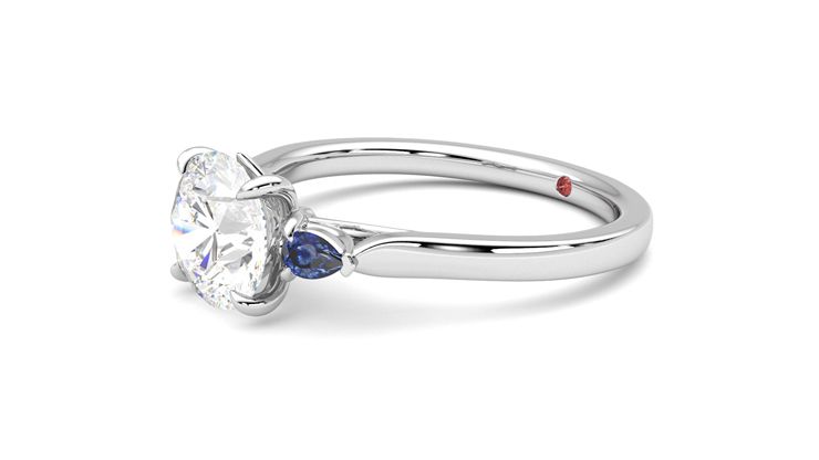 Taylor & Hart Faith Round Engagement Ring 360 degree image 22