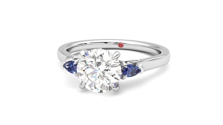 Taylor & Hart Faith Round Engagement Ring 360 degree image 26