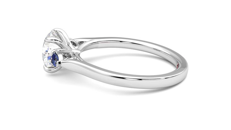 Taylor & Hart Faith Round Engagement Ring 360 degree image 28