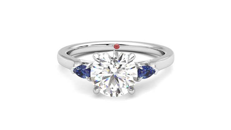 Taylor & Hart Faith Round Engagement Ring 360 degree image 29