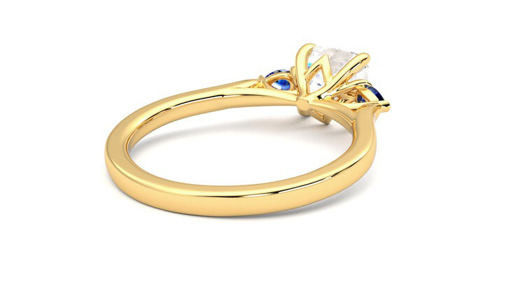 Taylor & Hart Faith Asscher Engagement Ring 360 degree image 13