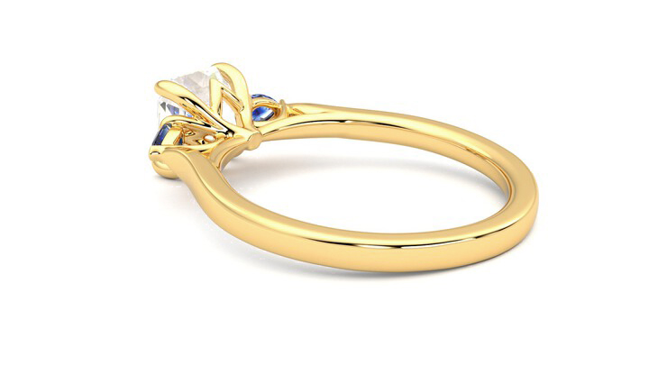 Taylor & Hart Faith Asscher Engagement Ring 360 degree image 18