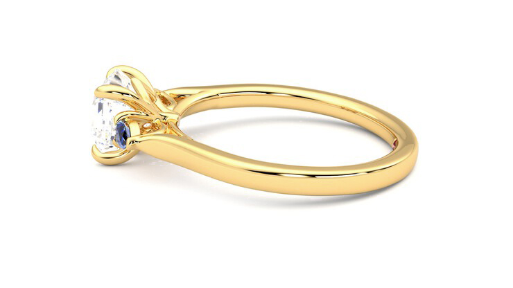 Taylor & Hart Faith Asscher Engagement Ring 360 degree image 20