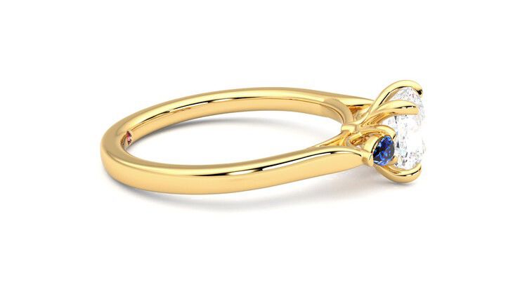 Taylor & Hart Faith Cushion Engagement Ring 360 degree image 9
