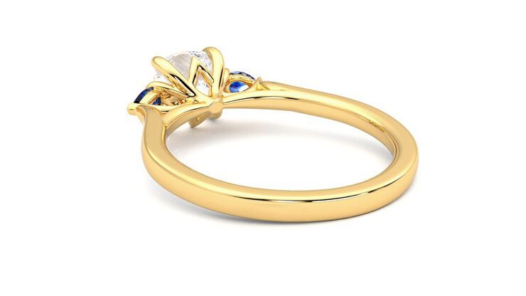 Taylor & Hart Faith Cushion Engagement Ring 360 degree image 17