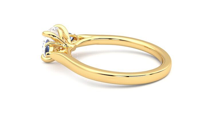 Taylor & Hart Faith Cushion Engagement Ring 360 degree image 19