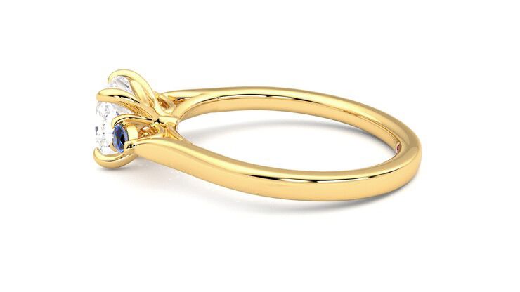 Taylor & Hart Faith Cushion Engagement Ring 360 degree image 20