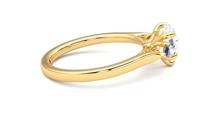 Taylor & Hart Faith Heart Engagement Ring 360 degree image 10