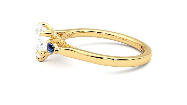 Taylor & Hart Faith Heart Engagement Ring 360 degree image 21