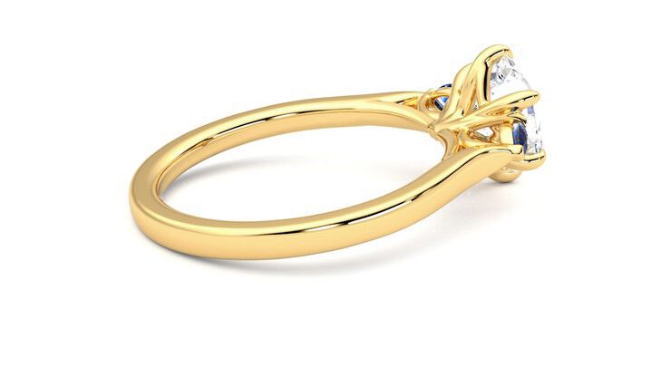 Taylor & Hart Faith Hexagonal Engagement Ring 360 degree image 11