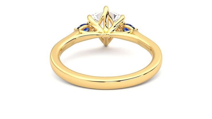 Taylor & Hart Faith Hexagonal Engagement Ring 360 degree image 15