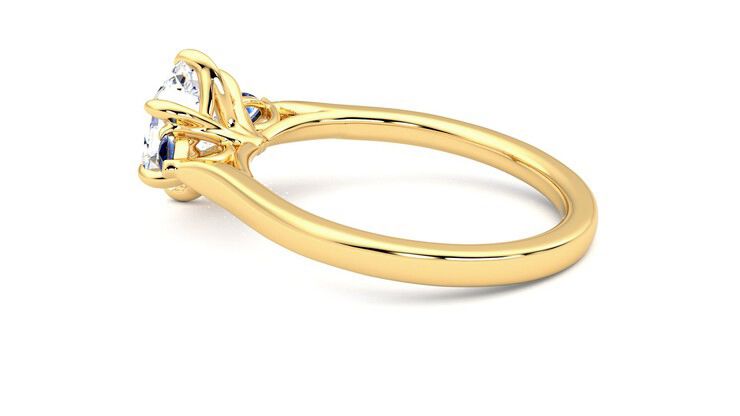 Taylor & Hart Faith Hexagonal Engagement Ring 360 degree image 19