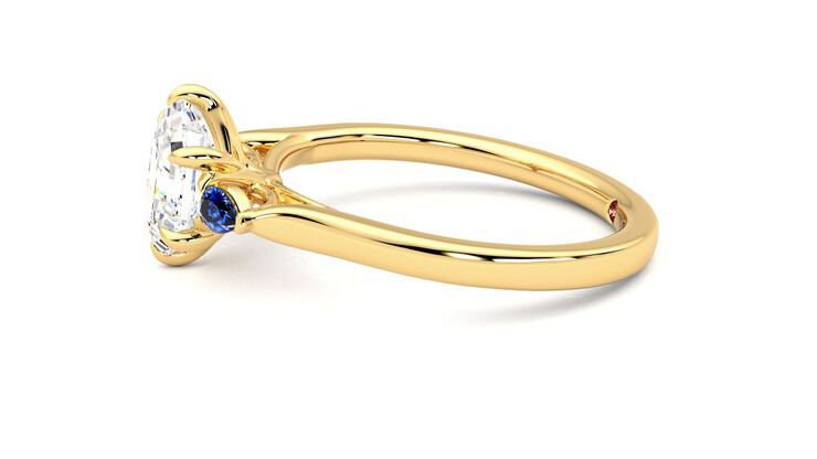 Taylor & Hart Faith Hexagonal Engagement Ring 360 degree image 21