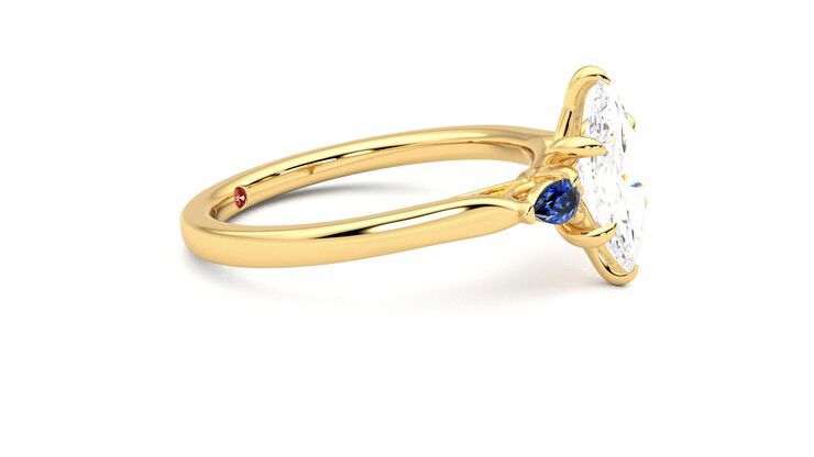 Taylor & Hart Faith Marquise Engagement Ring 360 degree image 8