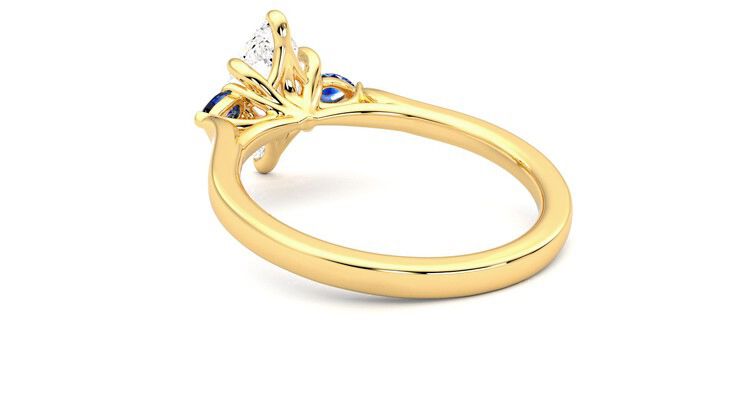 Taylor & Hart Faith Marquise Engagement Ring 360 degree image 17