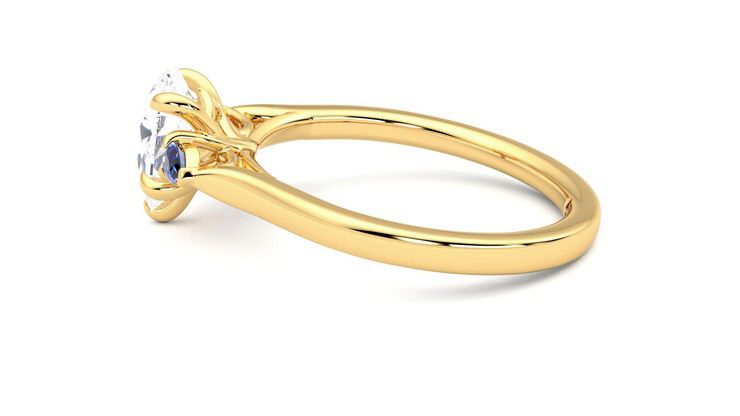 Taylor & Hart Faith Pear Engagement Ring 360 degree image 20