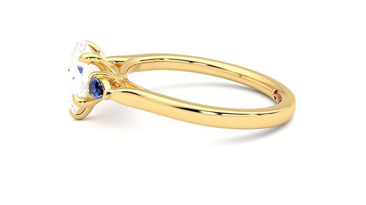 Taylor & Hart Faith Pear Engagement Ring 360 degree image 21