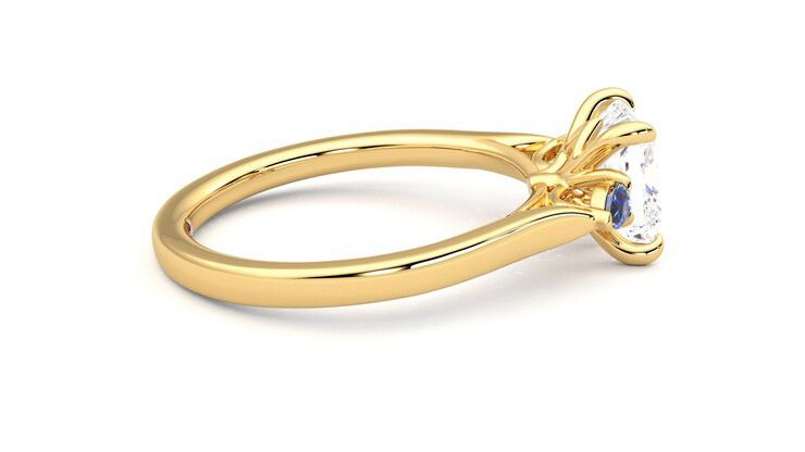 Taylor & Hart Faith Princess Engagement Ring 360 degree image 10