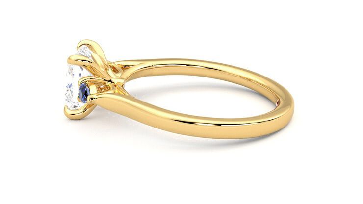 Taylor & Hart Faith Princess Engagement Ring 360 degree image 20