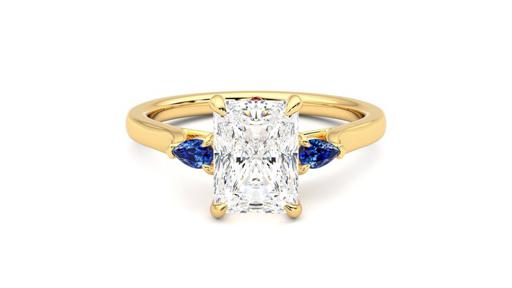 Taylor & Hart Faith Radiant Engagement Ring 360 detail 01