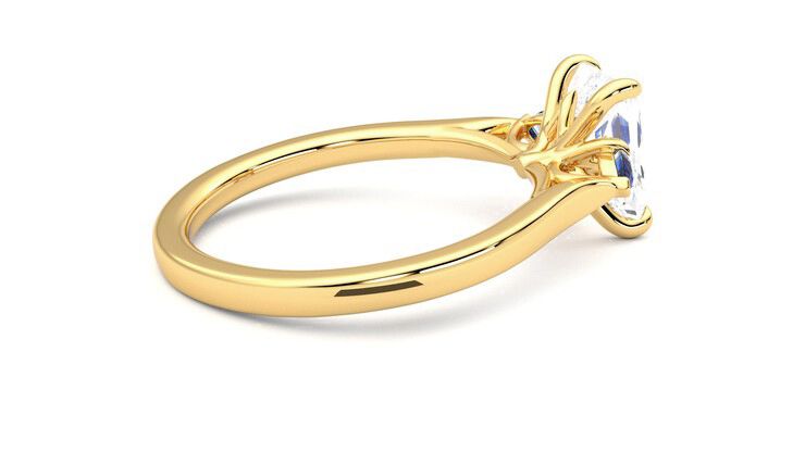 Taylor & Hart Faith Radiant Engagement Ring 360 degree image 11