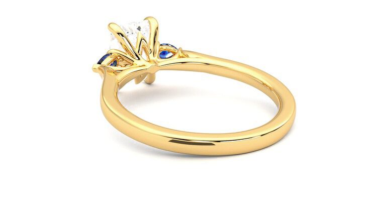 Taylor & Hart Faith Radiant Engagement Ring 360 degree image 17