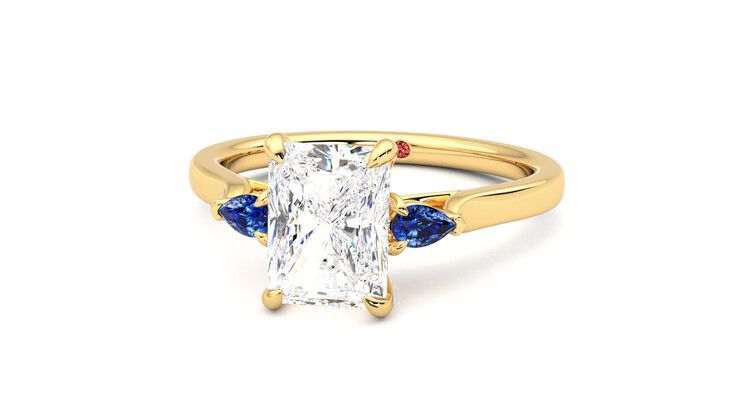 Taylor & Hart Faith Radiant Engagement Ring 360 degree image 27