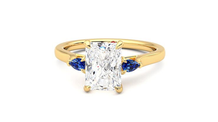 Taylor & Hart Faith Radiant Engagement Ring 360 degree image 28