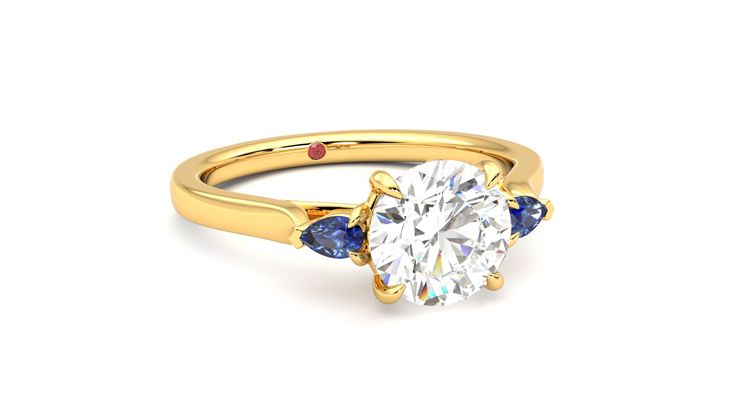 Taylor & Hart Faith Round Engagement Ring 360 degree image 4
