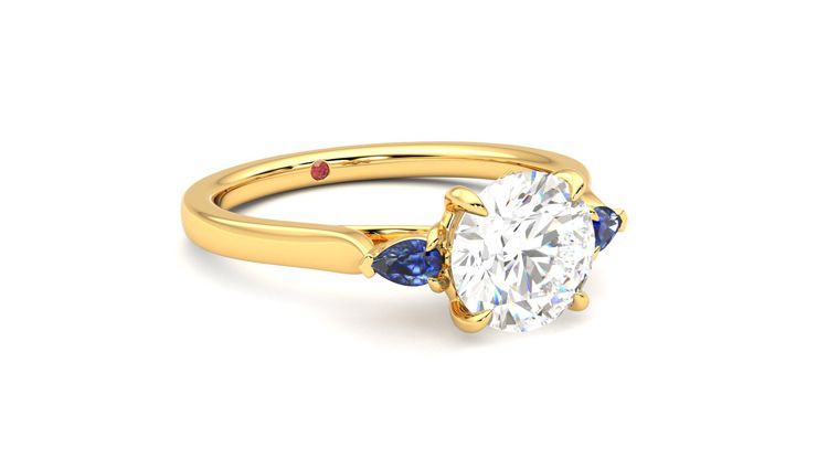 Taylor & Hart Faith Round Engagement Ring 360 degree image 5