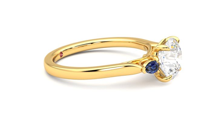 Taylor & Hart Faith Round Engagement Ring 360 degree image 8
