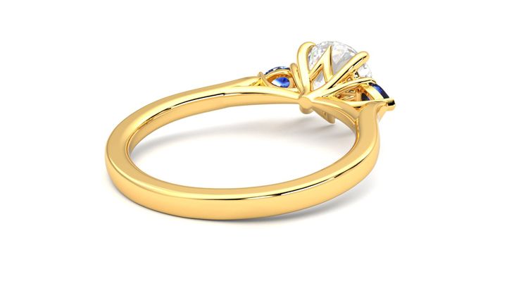 Taylor & Hart Faith Round Engagement Ring 360 degree image 13