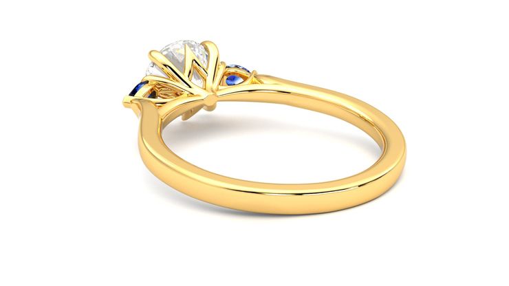 Taylor & Hart Faith Round Engagement Ring 360 degree image 17