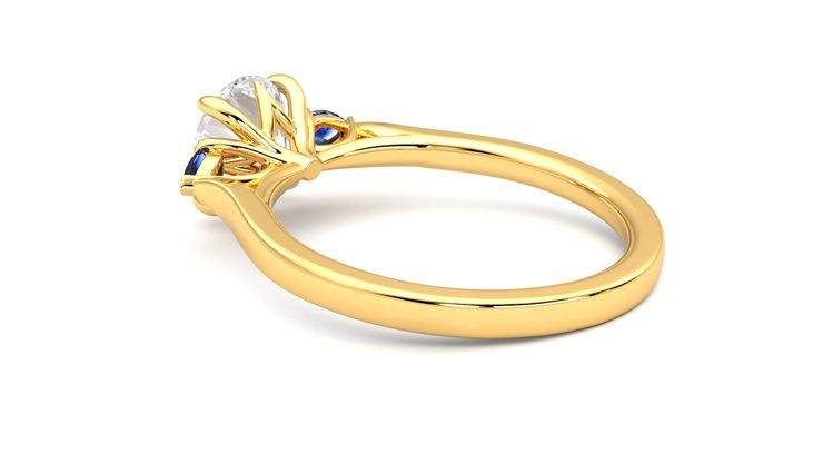 Taylor & Hart Faith Round Engagement Ring 360 degree image 18