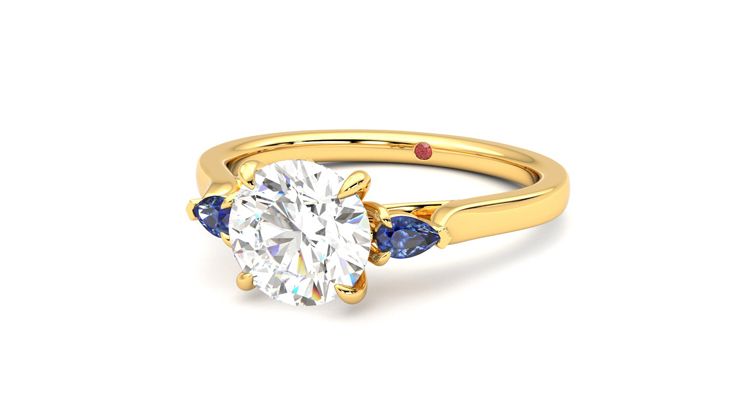 Taylor & Hart Faith Round Engagement Ring 360 degree image 26