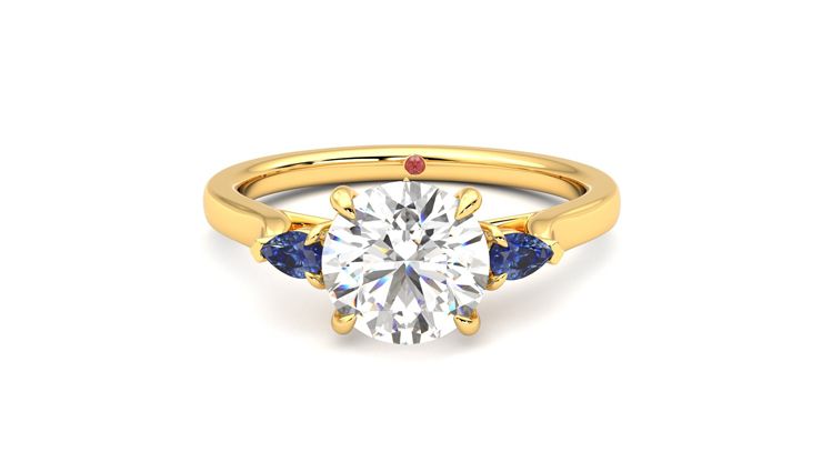 Taylor & Hart Faith Round Engagement Ring 360 degree image 29