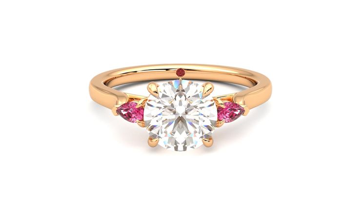 Taylor & Hart Faith Round Engagement Ring 360 degree image 0